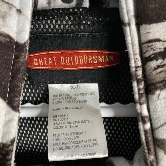 Great Outdoorsman Men Nature Print Full Zip Hooded Jacket - Picture 10 of 13